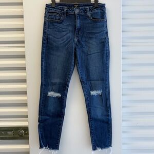 Just Black - Dark Blue Distressed Women's Jeans Size 29